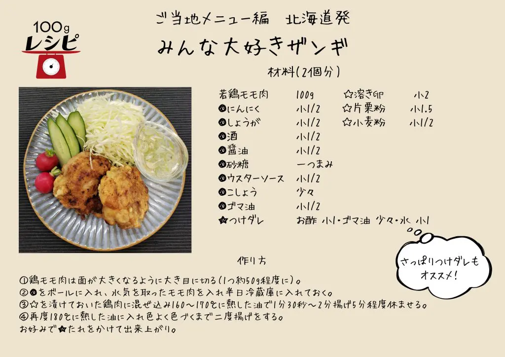 鶏モモ肉は面が大きくなるように大き目に切る（1つ約50ｇ程度に）。 ●をボールに入れ、水気を取ったモモ肉を入れ半日冷蔵庫に入れておく。 ☆を漬けておいた鶏肉に混ぜ込み160～170℃に熱した油で1分30秒～2分揚げ5分程度休ませる。 再度180℃に熱した油に入れ色よく色づくまで二度揚げをする。 お好みで★たれをかけて出来上がり。